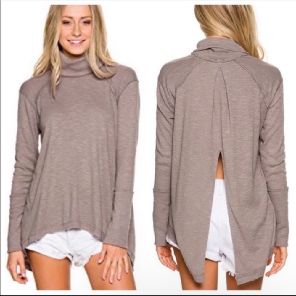 WE THE FREE | Taupe Tara Split Back Thermal Extra Small